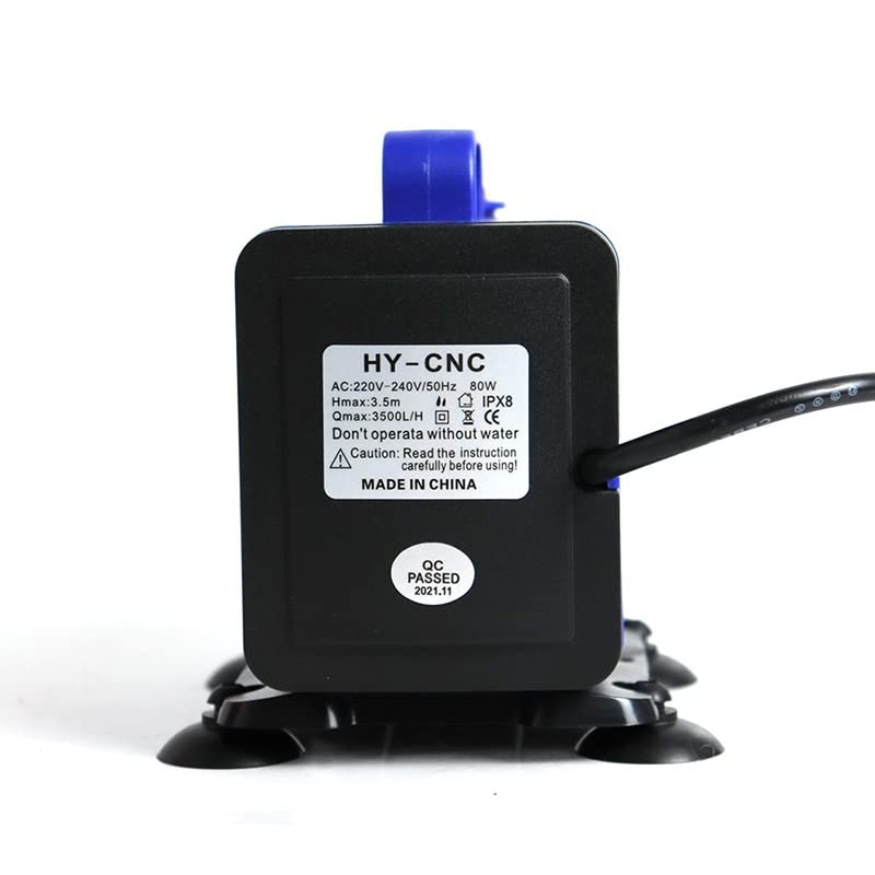 80W Submersible Sump 3.5M 220V Water Transfer Pump for Engraving Machines, Router Tools, 1.5KW/2.2KW Spindle Motors - Ideal for Workshop Drainage, Flood Control & Industrial Water Transfer