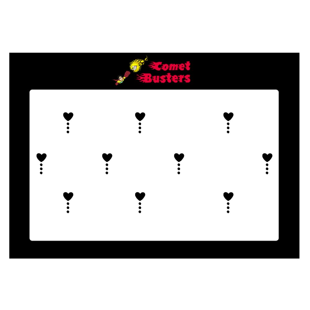 Comet Busters Heart Shaped Black Bindi (BV385) - Traditional Indian Forehead Jewelry for Weddings, Festivals & Cultural Events