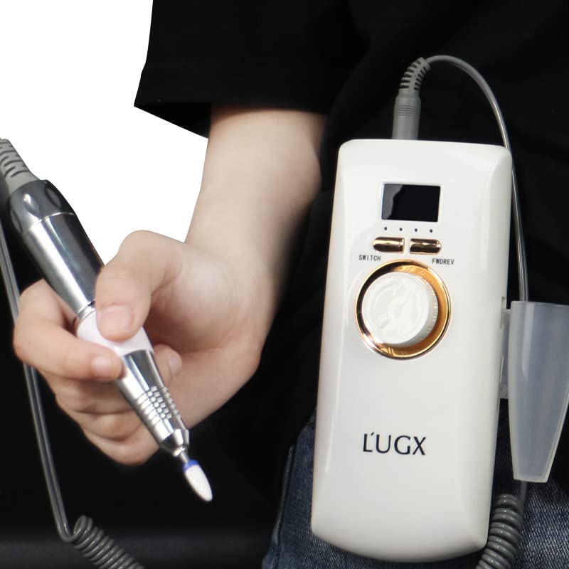 Professional Electric Nail Drill Kit for Manicure & Pedicure - Rechargeable Nail Art Machine with 6 Speeds & 30 Bits - Perfect for Home Salon, Nail Techs & DIY Beauty Care
