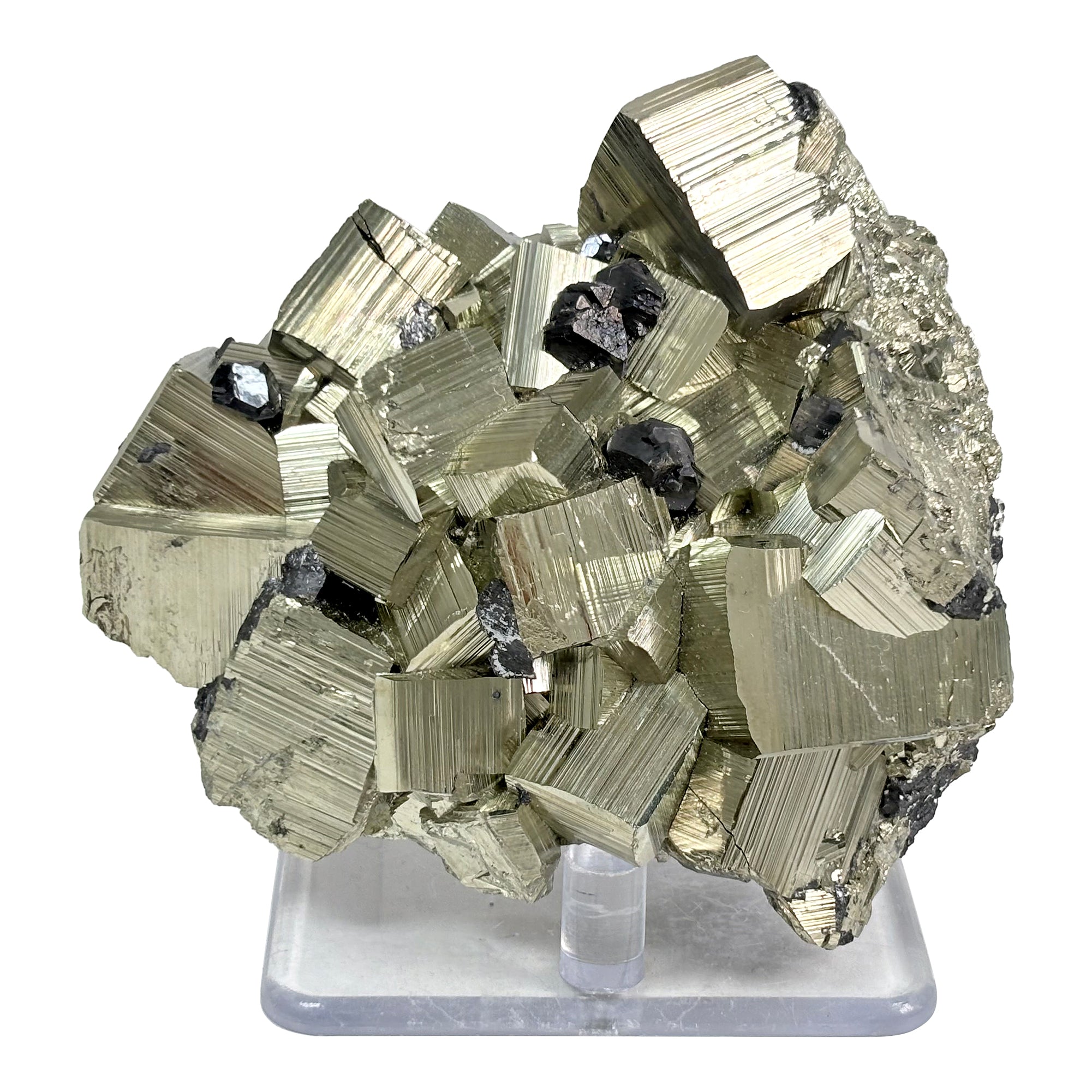 Natural AAA Quality Pyrite Crystal Cluster - Cubic Mineral Specimen | Rare Healing Stone for Energy Work & Crystal Collecting | Perfect for Meditation, Home Decor & Gift Giving (RMI630)
