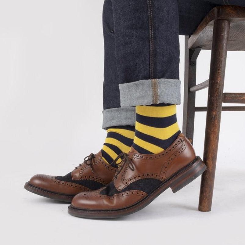 Men's Queen's Own Yeomanry Cotton Socks - Breathable Military Style Socks for Hiking, Work & Everyday Wear