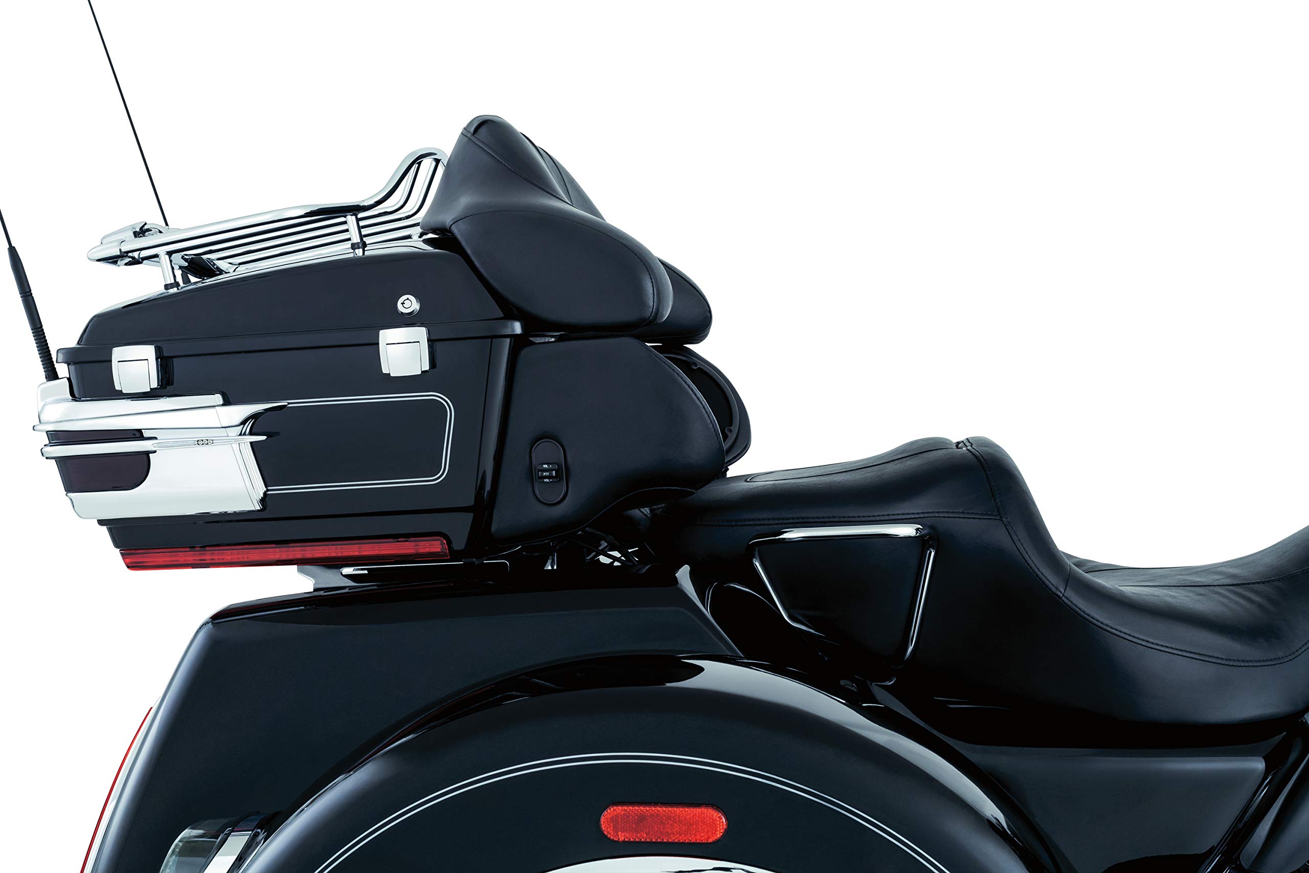 Kuryakyn 8957 Black Tour-Pak Trunk Luggage Rack & Storage Accessory - Relocator Kit for 2009-2013 Harley-Davidson Motorcycles | Perfect for Long-Distance Rides & Road Trips