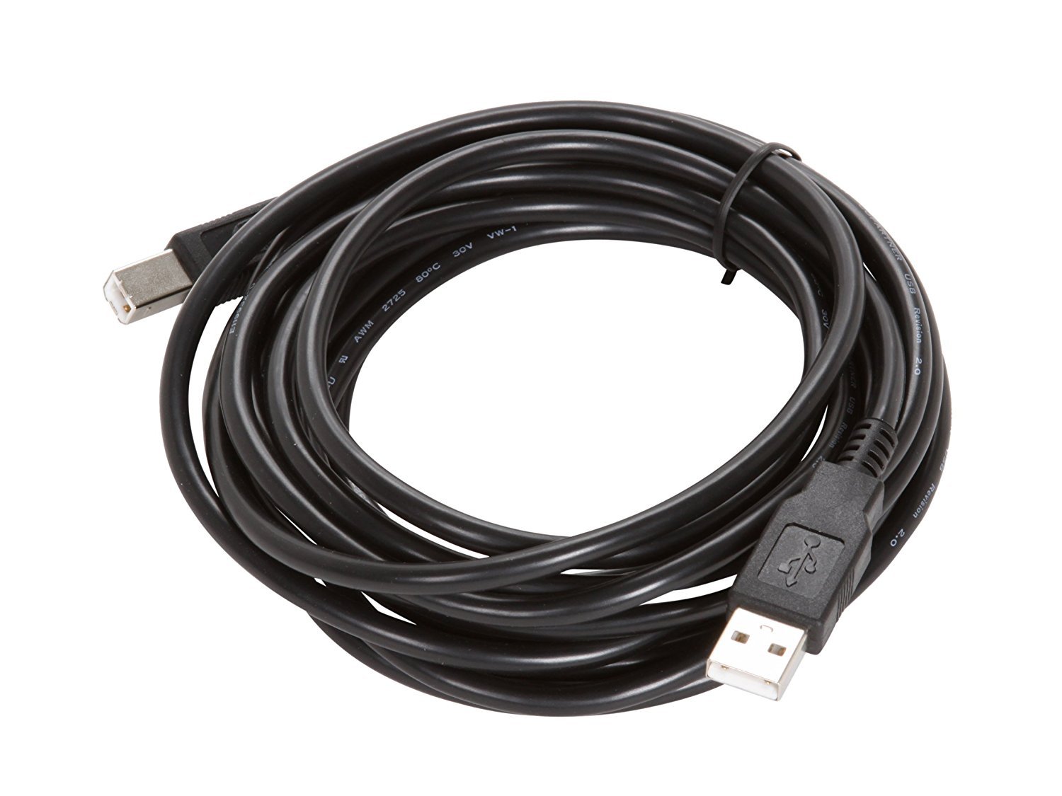 15ft USB 2.0 Printer Cable for HP Deskjet/Envy/Officejet/PhotoSmart - High-Speed Data Transfer for Printers & Scanners - Compatible with HP 1000/2510/2540/3510/3520/4500/8600/6520/7520 - Perfect for Home Office & Small Business Printing Needs