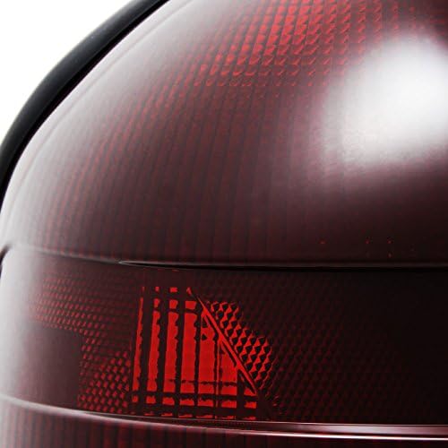 AKKON Black Headlights & Dark Red Tail Lights Combo Set for Ford Crown Victoria - Replacement Pair with 2 Bulb Sockets | Perfect for Night Driving & Car Upgrades