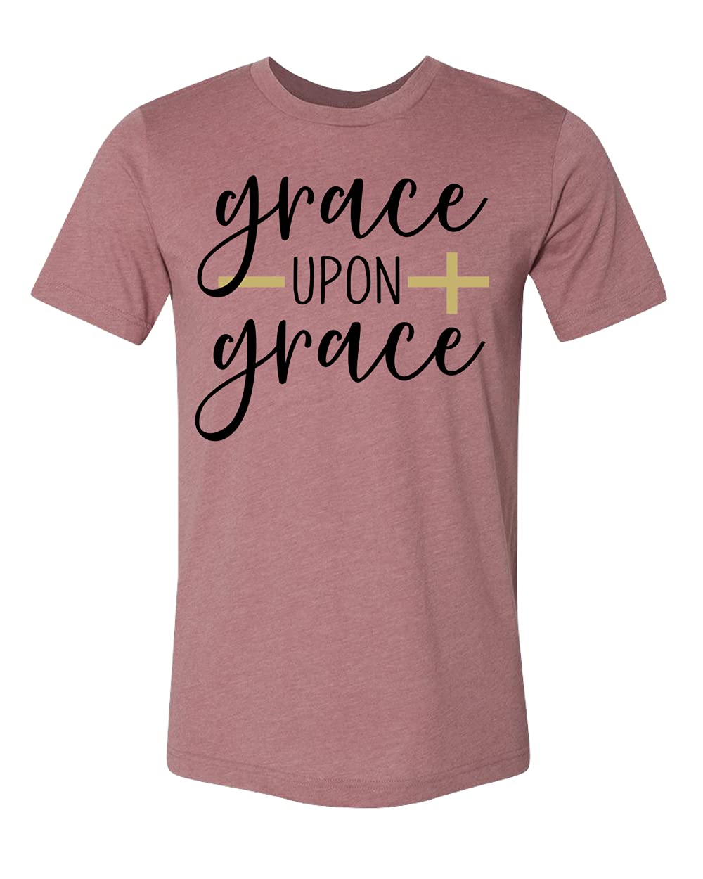 Best Christian T-Shirts for Men & Women - Grace Upon Grace, Jesus & Faith Inspired Religious Shirts with Bible Quotes - Perfect for Church, Worship & Daily Inspiration