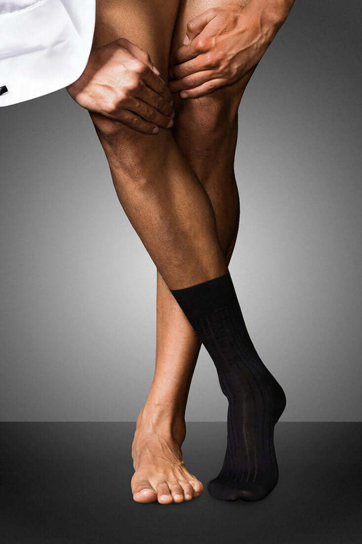 Premium No. 13 Finest Piuma Cotton Men's Dress Socks - Ultra Soft & Breathable for Business, Office & Formal Occasions