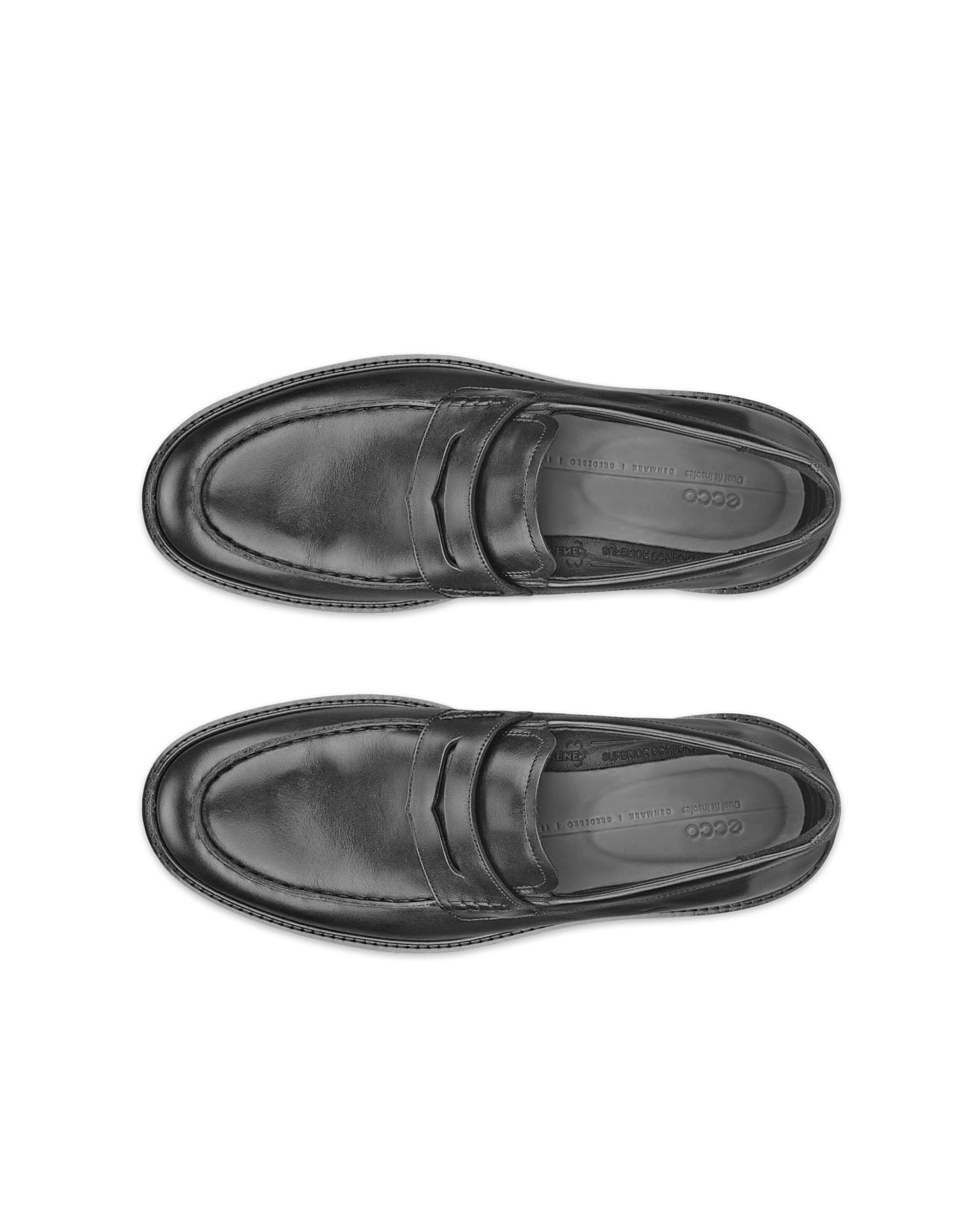 ECCO Men's London Penny Loafers - Comfortable & Stylish Leather Slip-On Shoes for Business, Casual & Office Wear