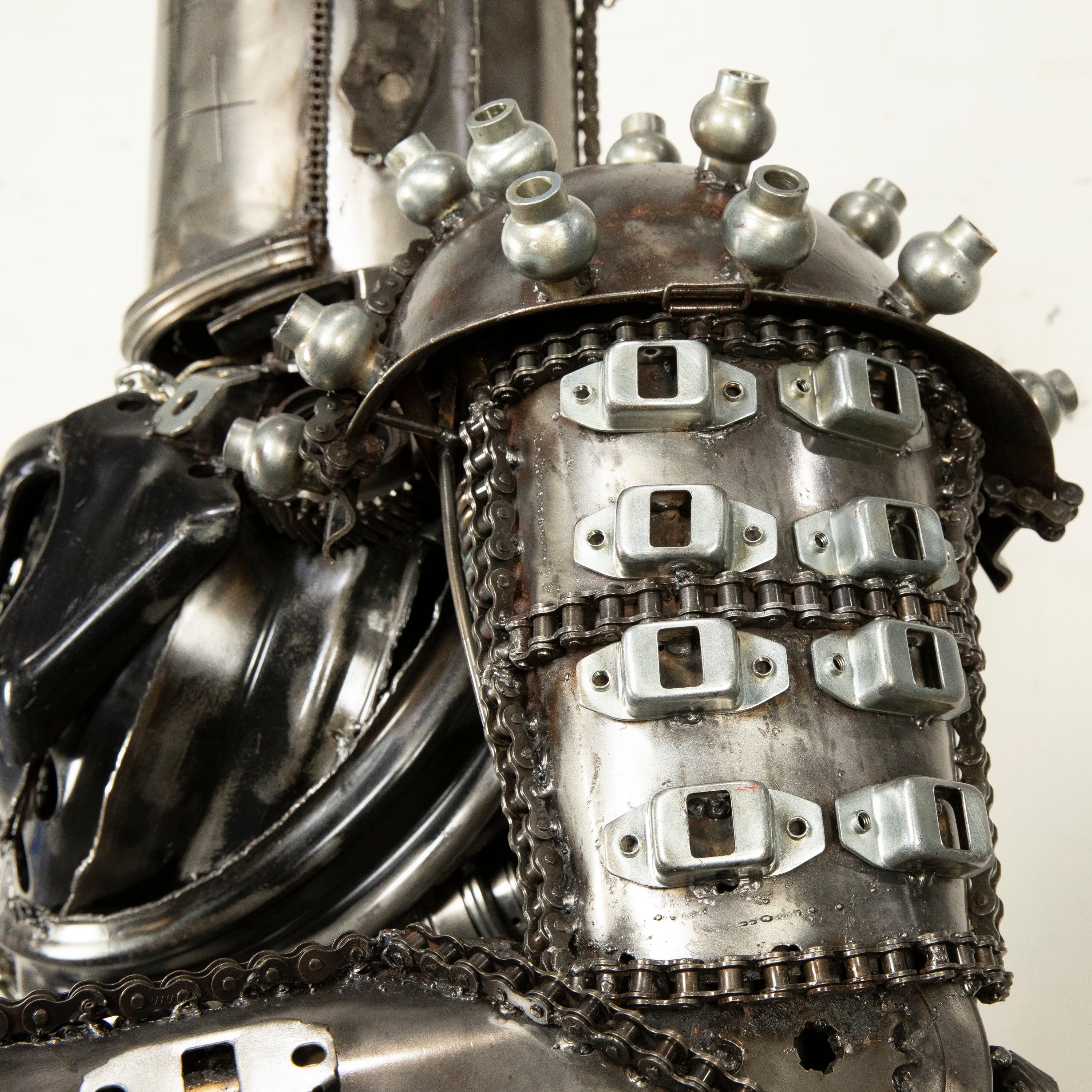 79 Knight Inspired Recycled Metal Wall Art Sculpture - Medieval Home Decor for Living Room, Bedroom & Office