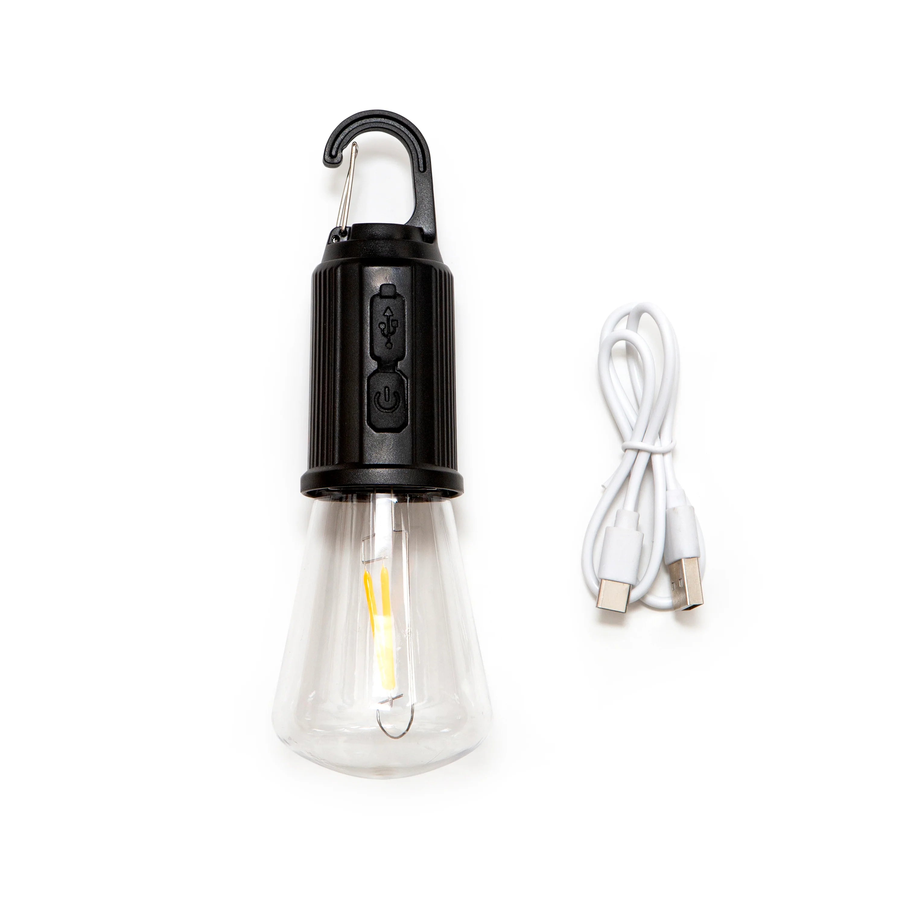 Clip On Lantern - Portable LED Camping Light with Adjustable Clamp, Battery Powered for Tents, Hiking, Backpacking & Emergency Use