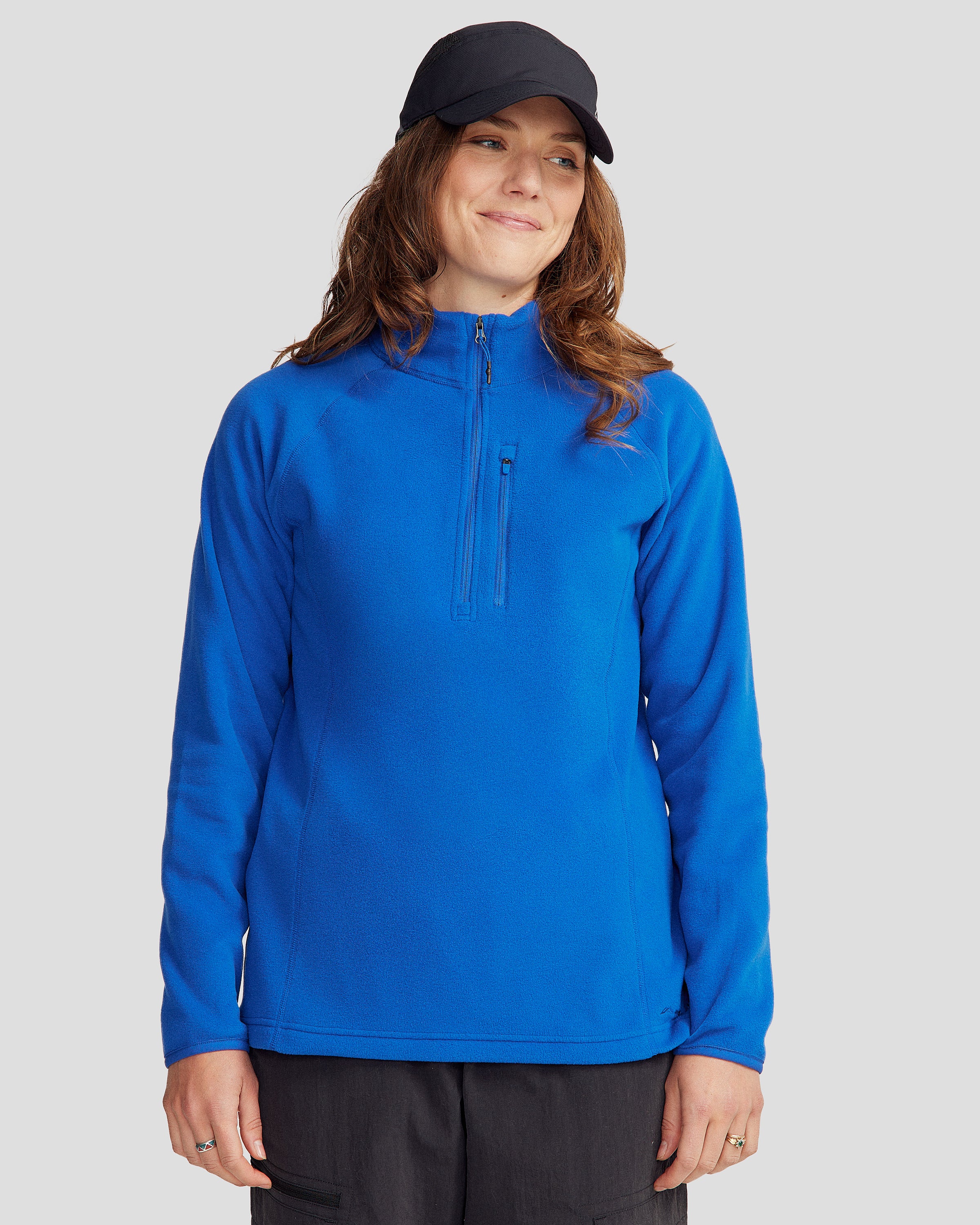 Women's Ridge 100 Primaloft Insulated Pullover Jacket - Peak Blue - Lightweight Warm Winter Coat for Hiking, Camping & Outdoor Activities