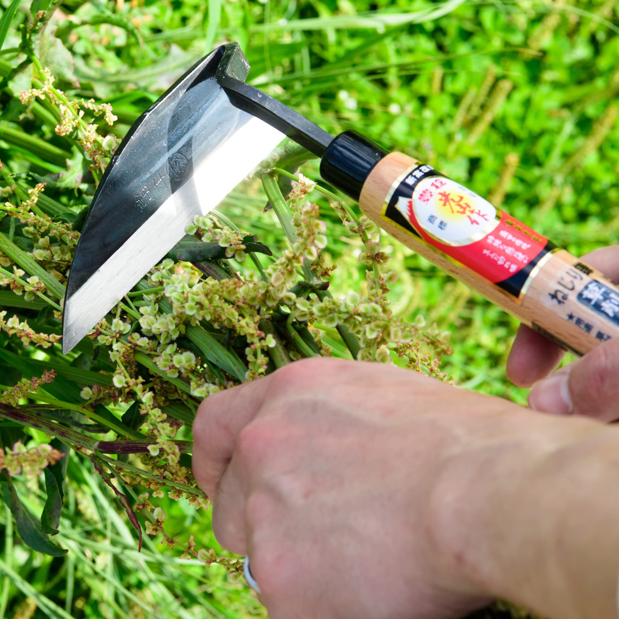 High Carbon Steel Garden Weeding Sickle - Durable Twisted Hand Hoe for Efficient Weed Removal | Perfect for Lawn Care, Vegetable Gardens & Landscaping