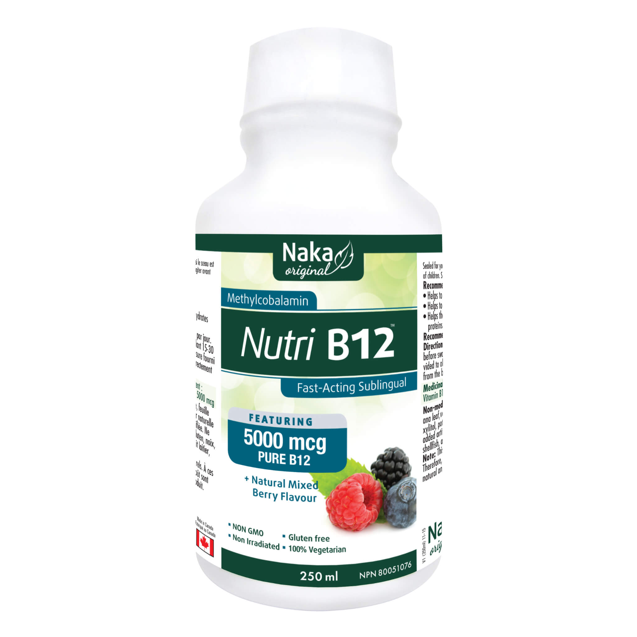 Nutri B12 5000mcg/5mL Liquid Vitamin Supplement - Boost Energy, Support Metabolism & Nervous System - Perfect for Athletes, Vegans & Busy Professionals