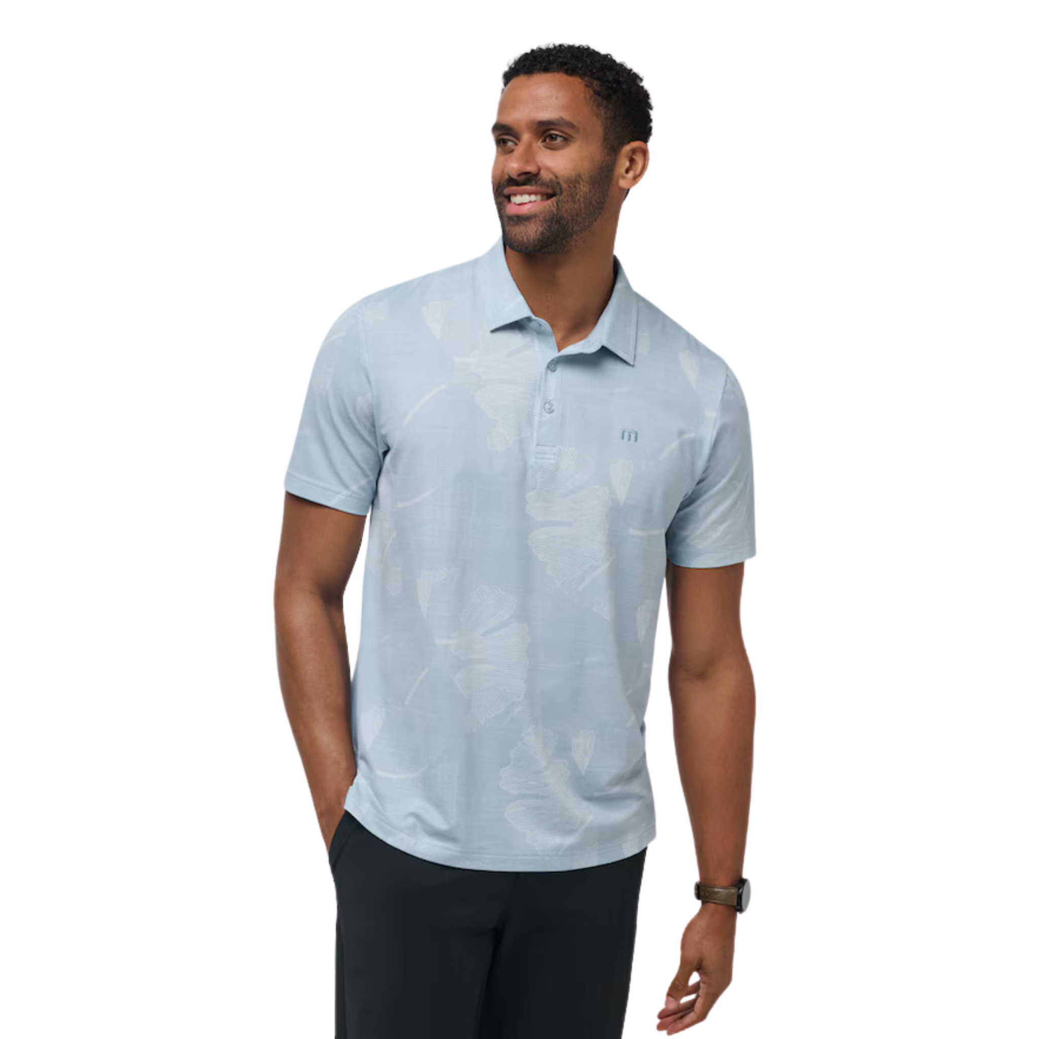 TravisMathew Featherweight Mist Men's Polo Shirt - Lightweight, Breathable & Quick-Dry Golf & Casual Wear for Men