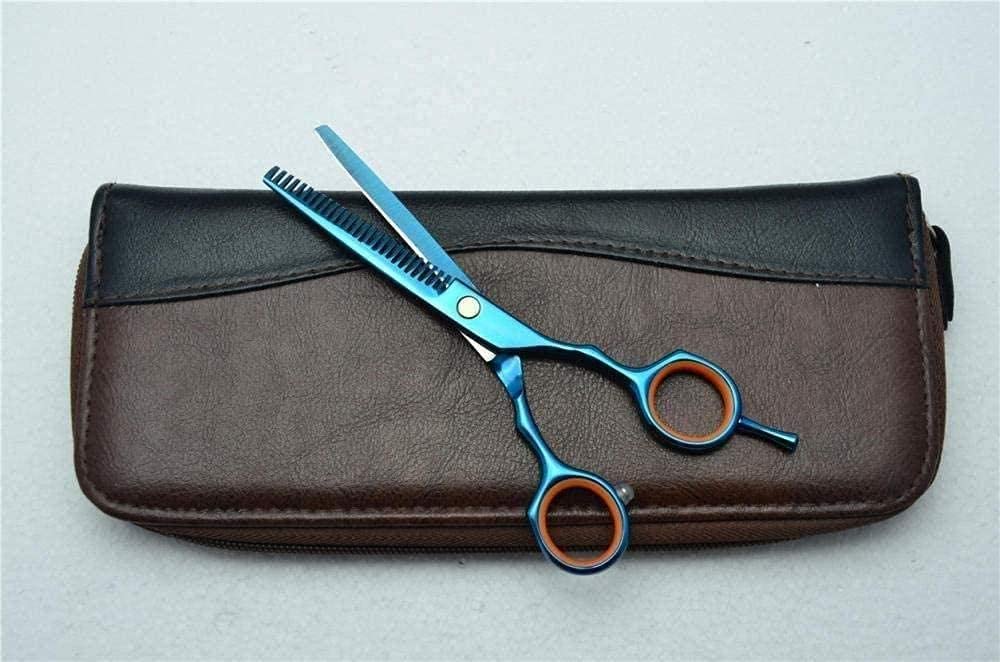 Professional Hairdressing Scissors 6 Inch - Barber Shears for Salon & Home Use - Stainless Steel Single/Double Blade Willow Leaf Design - Perfect for Hair Cutting, Styling & Trimming