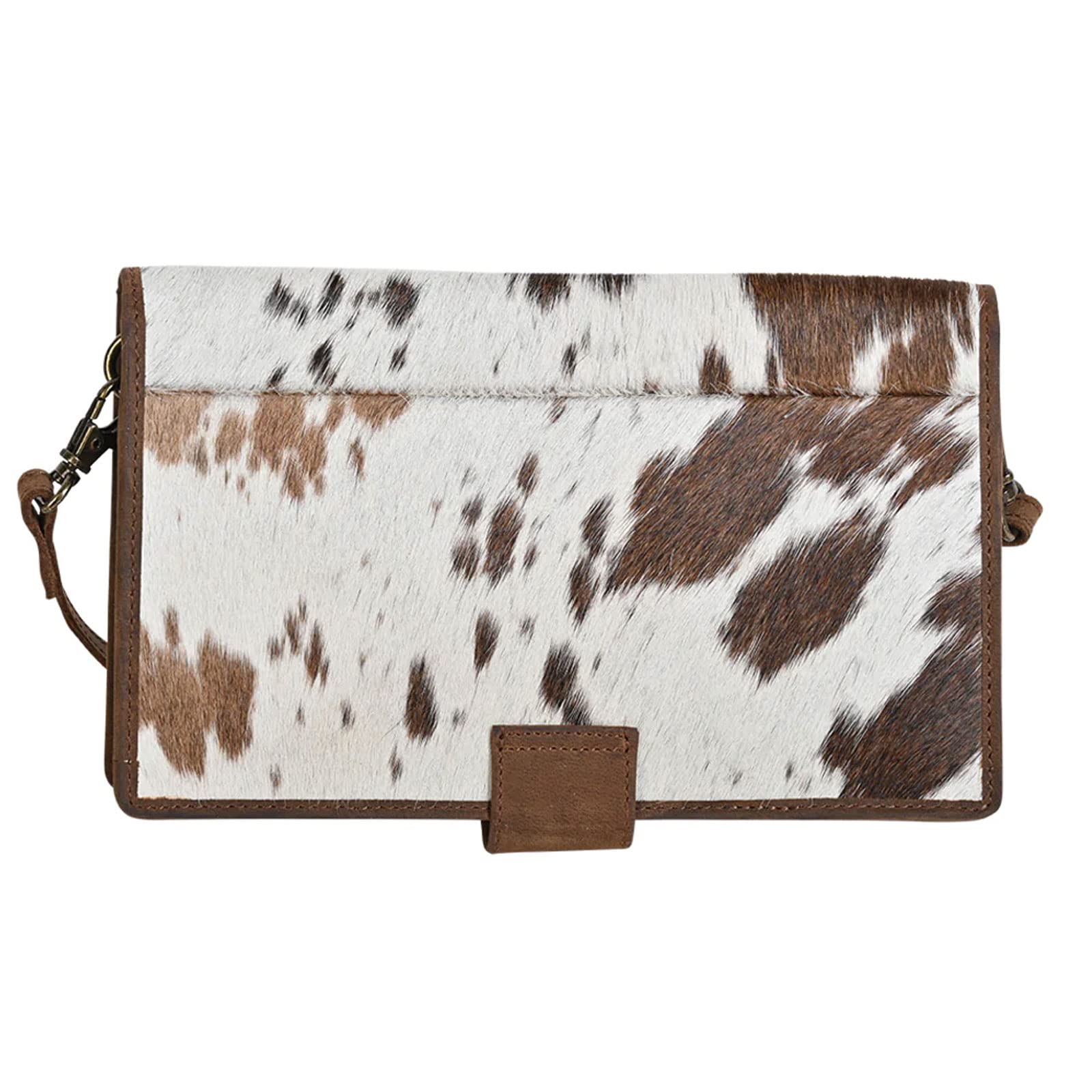 STS Ranchwear Women's Yetzy Organizer Crossbody Bag - Genuine Cowhide Leather with Tornado Design | Perfect for Everyday Use, Travel & Western Fashion Accessories