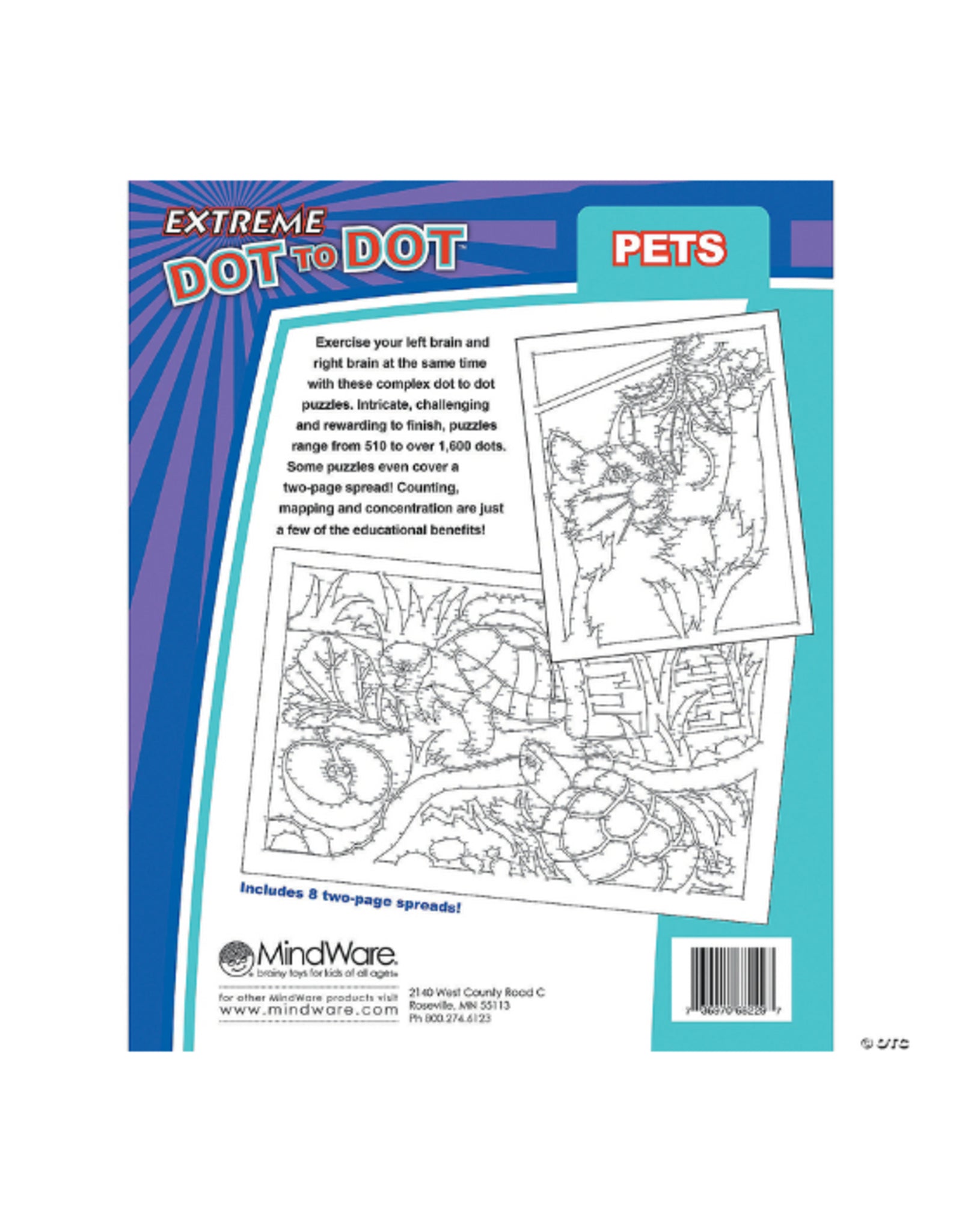 Extreme Dot to Dot: Pets - Challenging Connect the Dots Activity Book for Adults & Kids - Perfect for Stress Relief, Brain Training & Family Bonding | Great for Home, Classroom & Travel Activities