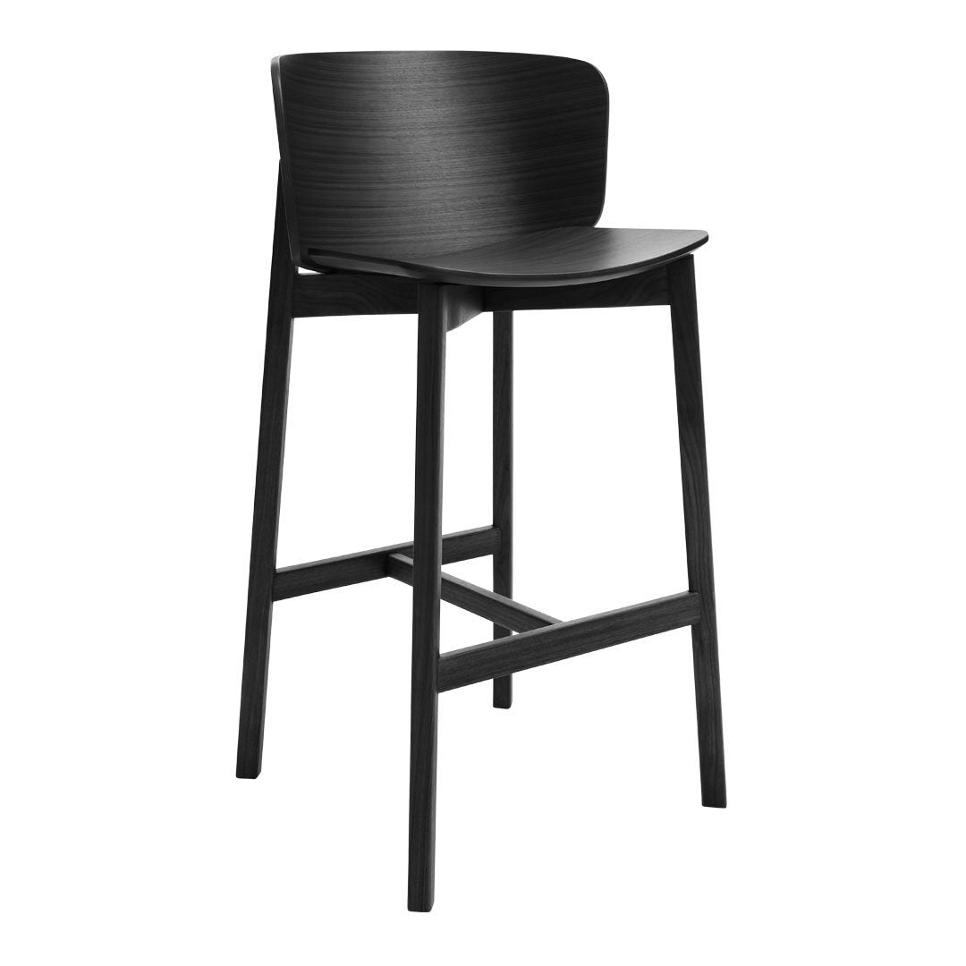 Blu Dot Buddy Bar Stool - Modern Counter Height Stool with Backrest for Kitchen Island, Breakfast Nook & Home Bar - Comfortable & Stylish Dining Chair