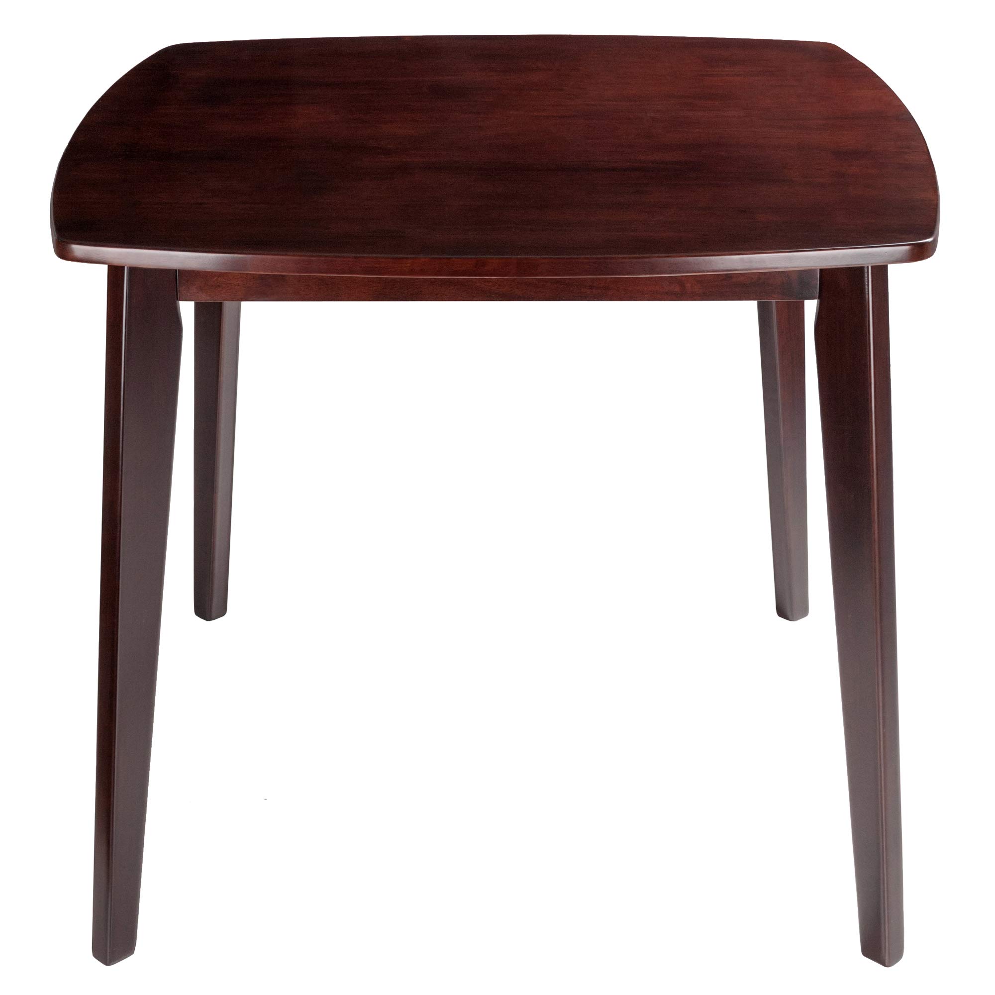 Winsome Wood Pauline 5-Piece Dining Table Set with 4 Chairs - Walnut Finish for Kitchen, Breakfast Nook or Small Space Dining