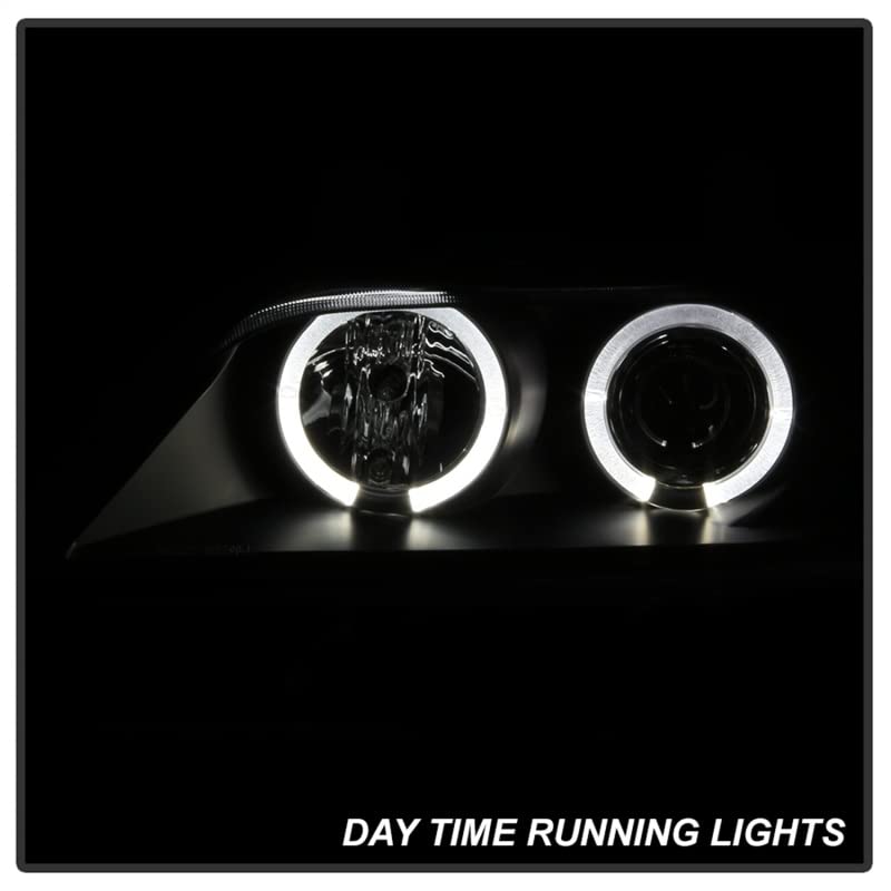 Spyder Auto 5009081 LED Halo Projector Headlights - Black/Clear - High-Performance Lighting for Night Driving & Off-Road Adventures