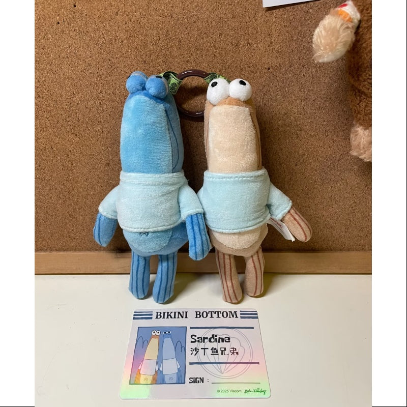Bikini Bottom Buddies Whimsical Plush Toy - Secret Sardine Collectible (1/72 Series) | SpongeBob SquarePants Merchandise for Display & Gifts