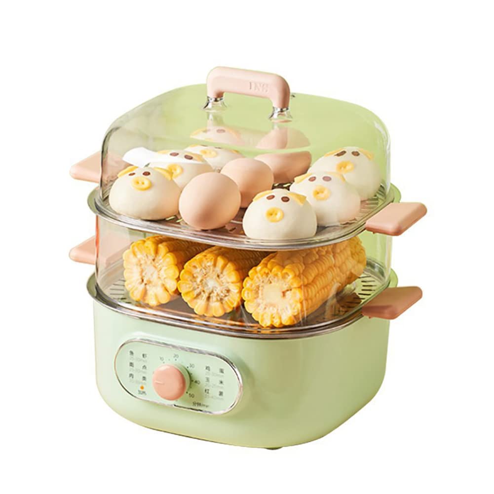 JJINPIXIU Electric Egg Cooker - 6-in-1 Breakfast & Cooking Machine for Boiled Eggs, Poached Eggs, Omelets, Steamed Vegetables, Seafood & Dumplings | Auto Shut-Off | Perfect for Home, Office & Dorm Use