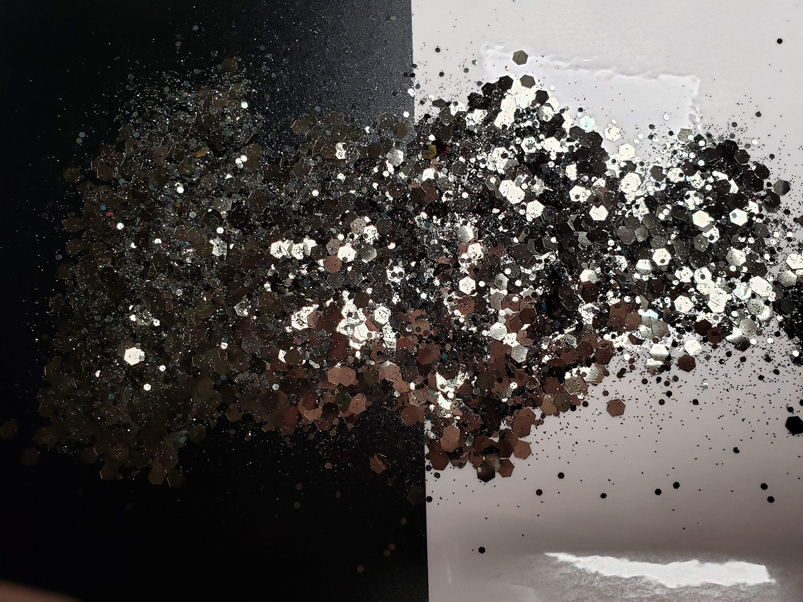 Premium Polyester Glitter for Crafts - Smoke n Guns Design | Perfect for DIY Scrapbooking, Nail Art & Home Decor Projects