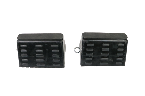 Heavy Duty Wheel Chocks for Trucks, Trailers & RVs - Non-Slip Rubber Vehicle Parking Blocks (Pair) - Perfect for Parking Safety, Garage Storage & Roadside Emergencies