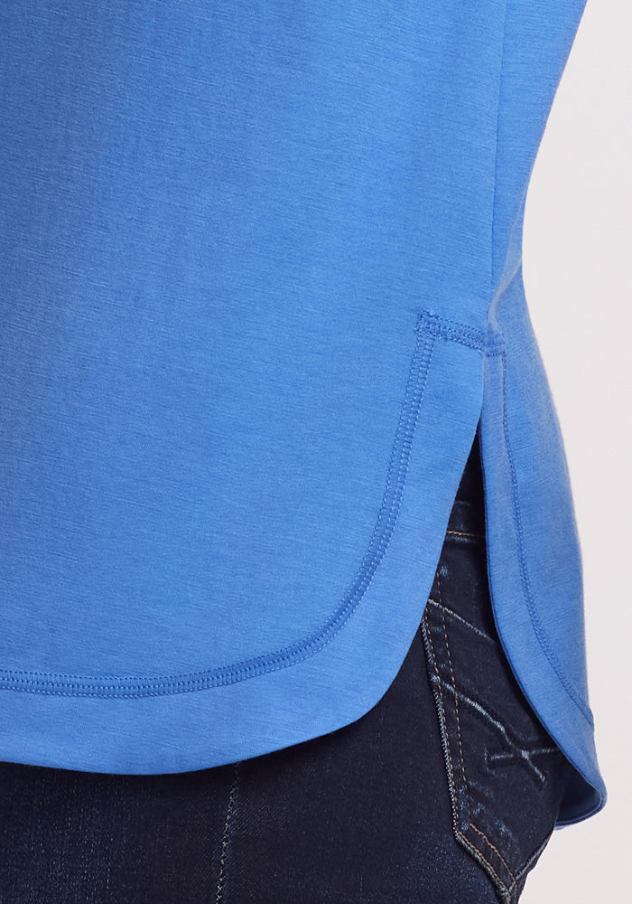 Stylish Hazel Tunic in Blue Gelato Color - Perfect for Casual Outings, Office Wear & Summer Fashion