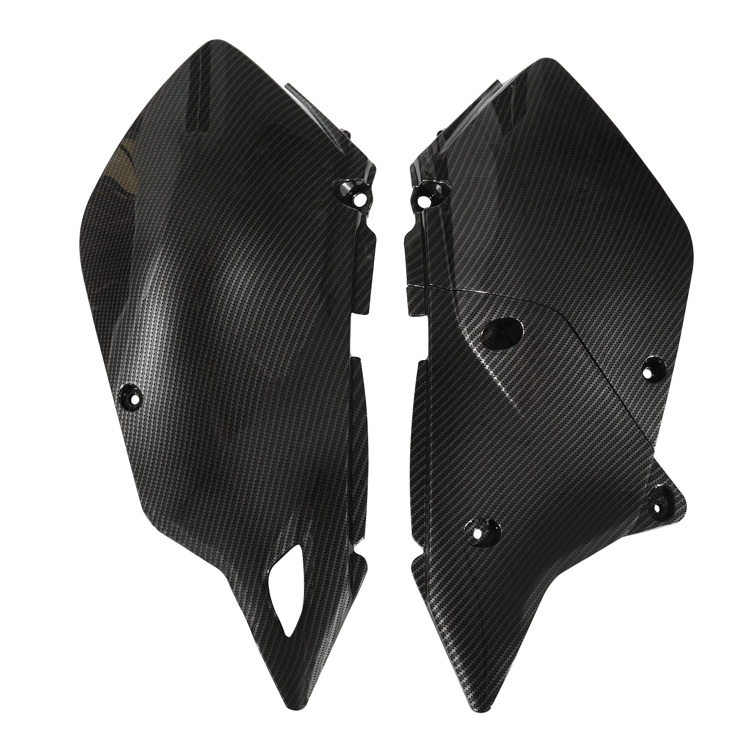 JFG Racing DRZ400 Plastic Kit - Imitation Carbon Fiber Dirt Bike Fender & Fairing Body Replacement Kit for DRZ400SM/DRZ400S/DRZ400E Supermoto (Black) | Off-Road Motorcycle Protection & Style Upgrade for Trail Riding & Motocross