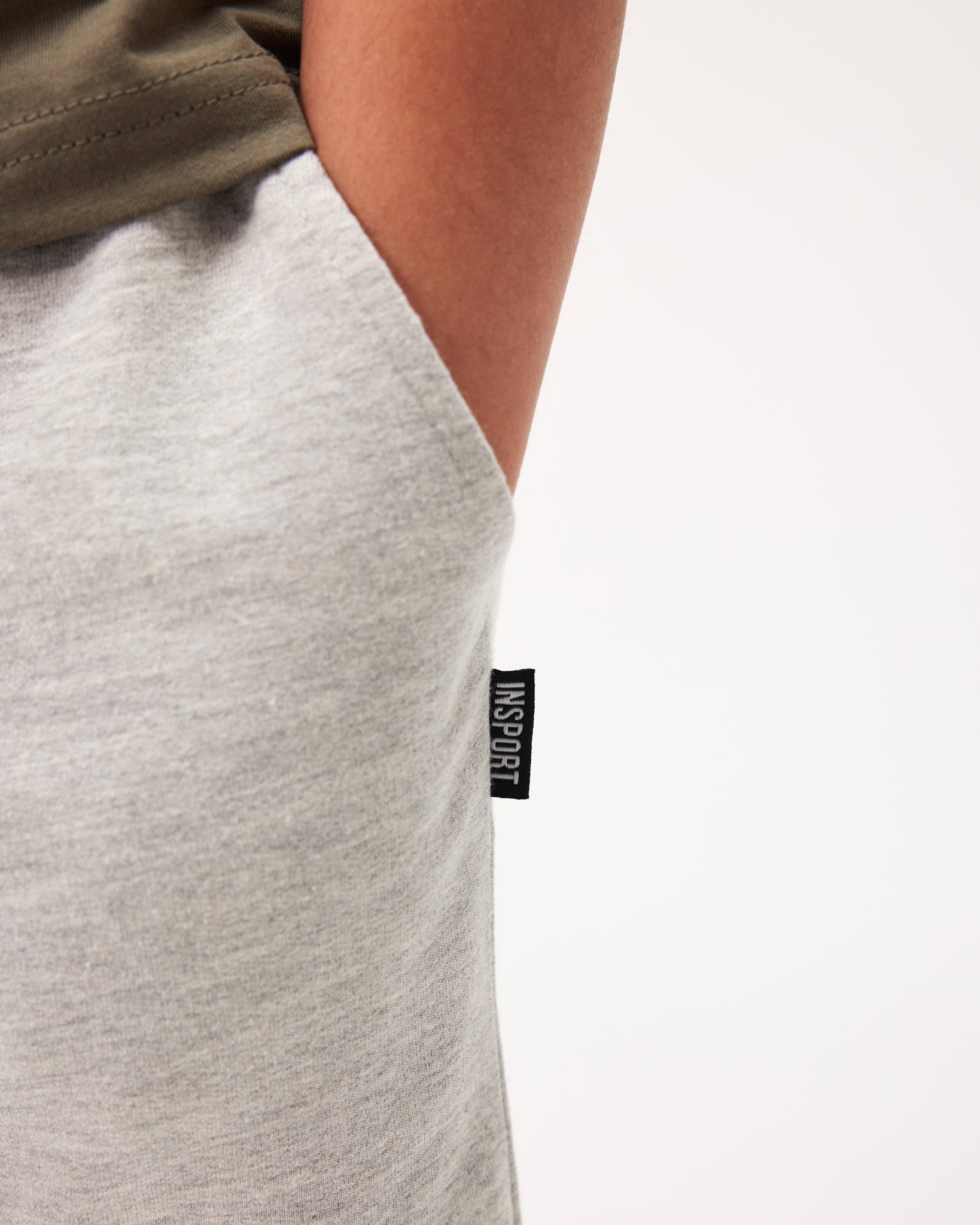 INSPORT Junior Atlanta Grey Athletic Shorts for Boys - Comfortable Running, Gym, and Casual Wear