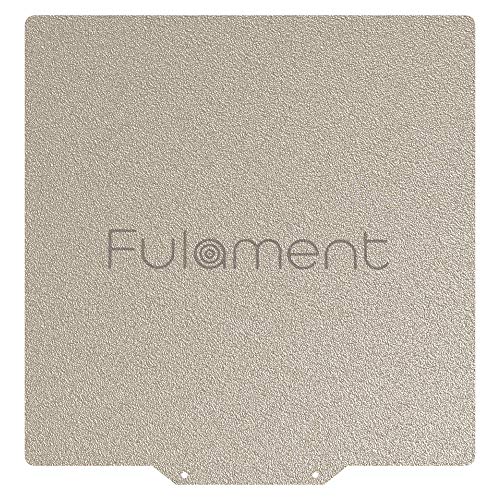 FULAMENT Fula-Flex 2.0 PEI Sheet - 377mm x 370mm Smooth/Textured Double Sided 3D Printer Build Plate with 3M Adhesive | Magnetic Removable Bed Sticker for Creality Ender 5 Plus | Perfect for ABS, PLA, PETG Filament Printing