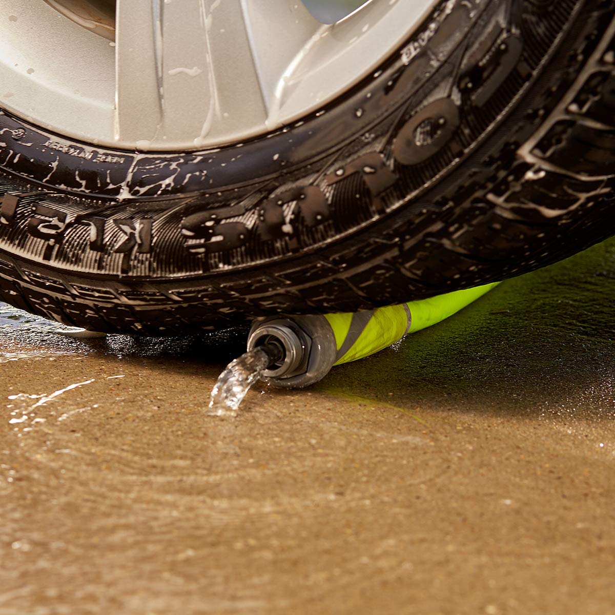 Flexzilla 5/8 in. x 3 ft. Heavy Duty Garden Hose - Lightweight, Drinking Water Safe, SwivelGrip, ZillaGreen (HFZG503YWS-E) - Perfect for Lawn Care, Gardening & Outdoor Watering