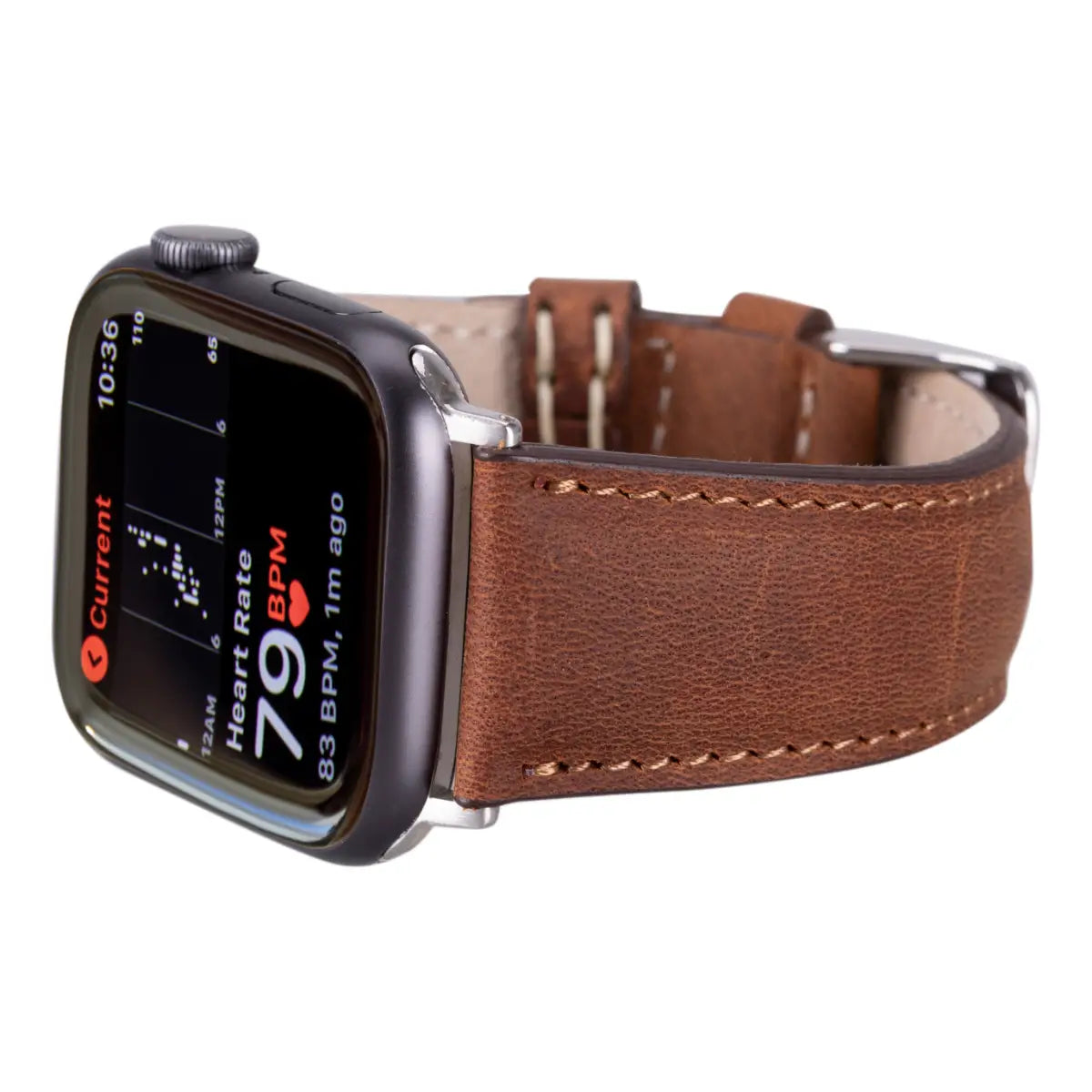 Vintage Distressed Brown Leather Apple Watch Band - Classic & Stylish Replacement Strap for Apple Watch Series 1-9 - Perfect for Casual Wear, Office & Outdoor Activities