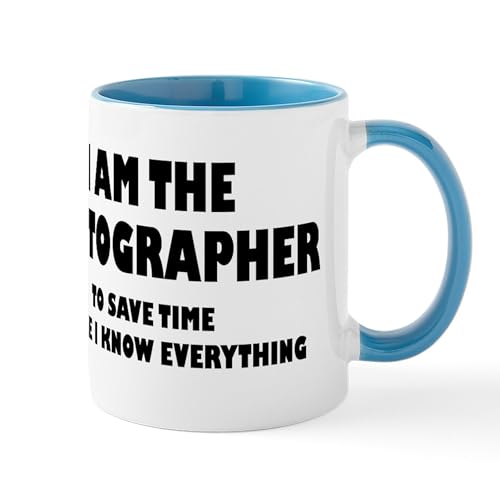 White/Blue Inside - I Am The Photographer Mug