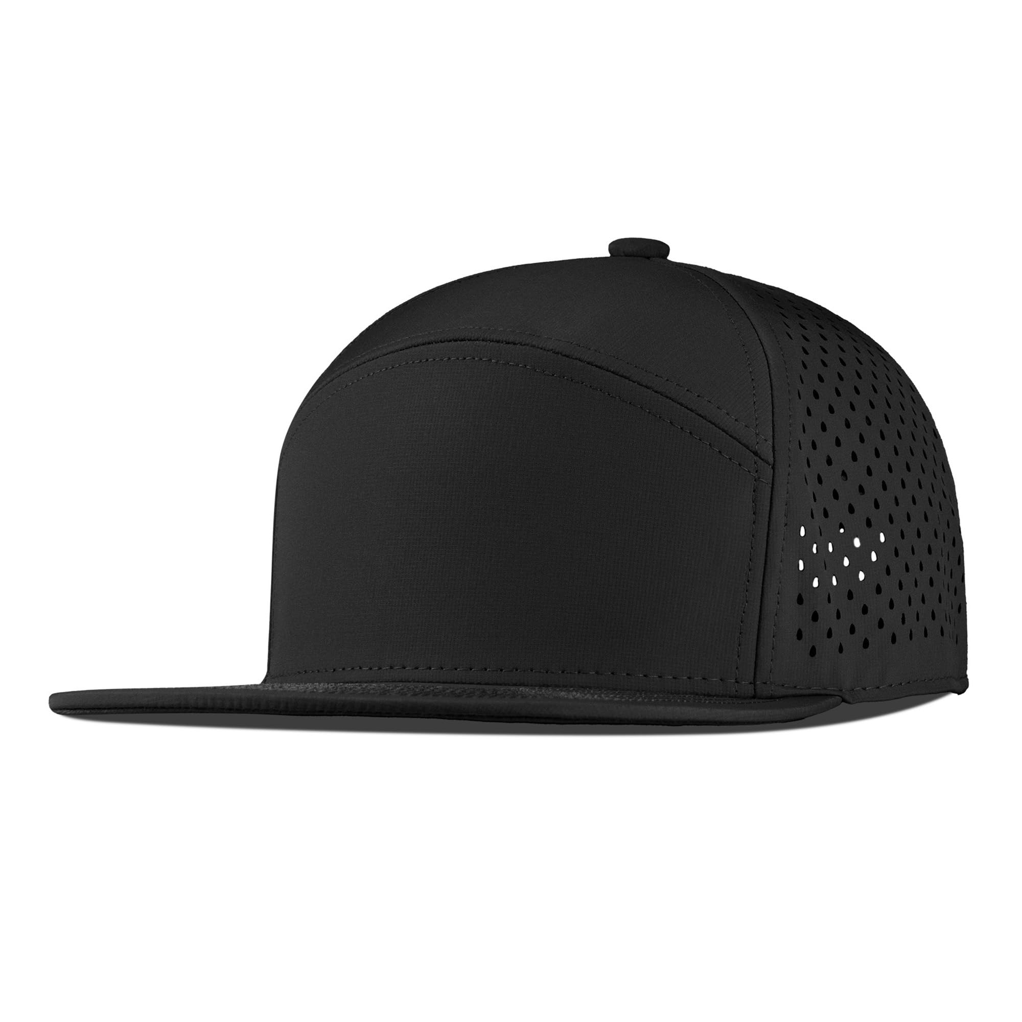 Performance Snapback Hats for Men & Women - Adjustable Flat Bill Baseball Cap for Golf, Running, Workout - Stylish & Breathable Sport Hat for Outdoor Activities, Fitness & Casual Wear