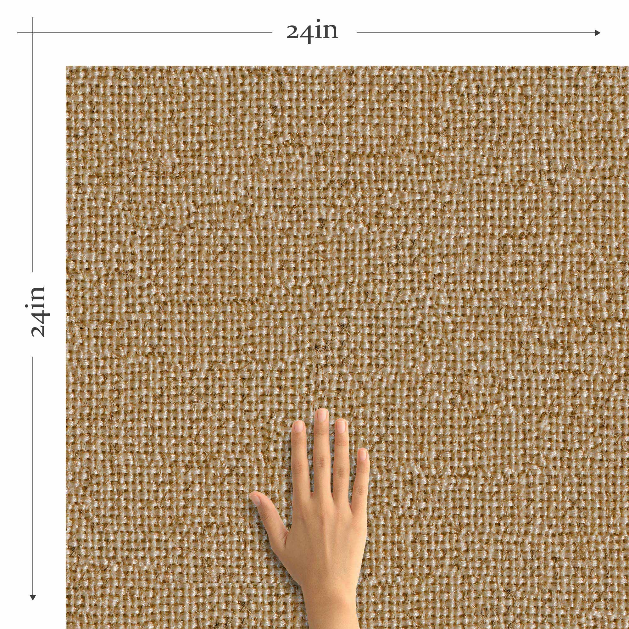 Brown Burlap Peel and Stick Removable Wallpaper - Self-Adhesive Decorative Wall Covering for Home, Office & Nursery - Easy to Install & Remove - Perfect for Accent Walls, DIY Projects & Room Makeovers