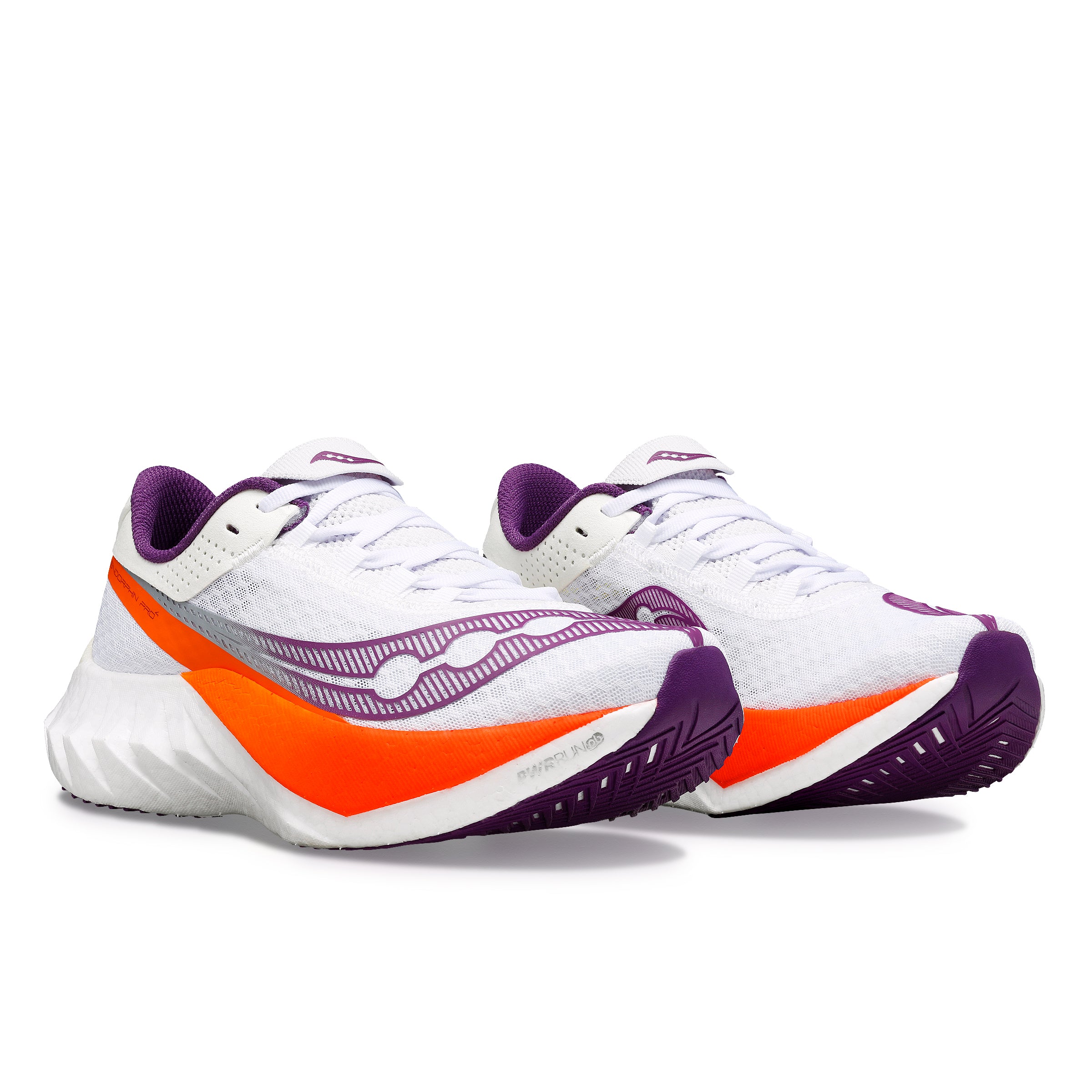Women's Endorphin Pro 4 Running Shoes - White/Violet - Lightweight & Responsive for Marathon Training & Road Racing