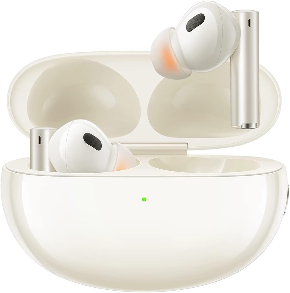 realme Buds Air 5 Pro True Wireless Earbuds with 50dB Active Noise Cancellation, LDAC Hi-Res Audio & Bluetooth 5.3 - White (RMA2021) | Perfect for Commuting, Workouts & Travel