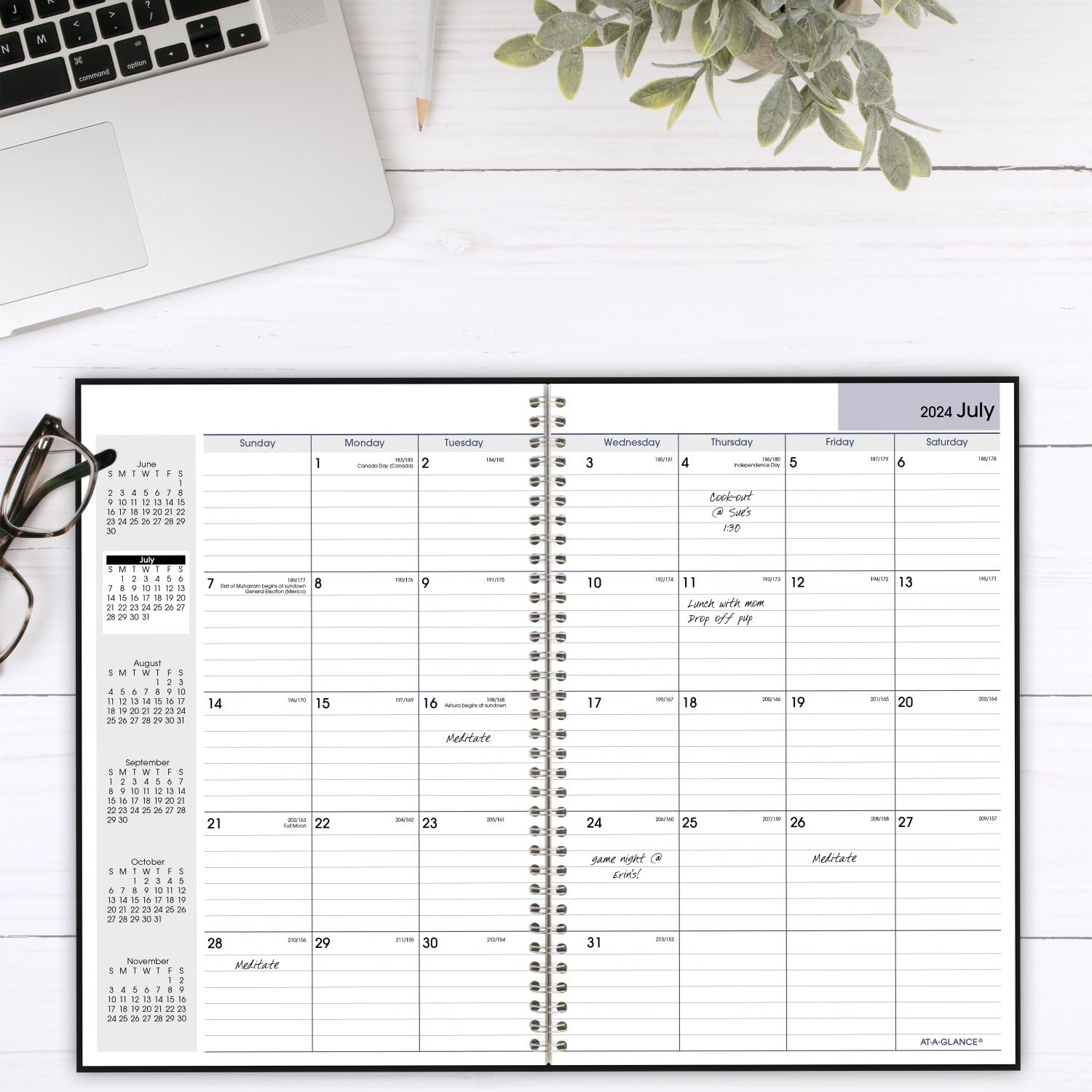 AT-A-GLANCE 2024-2025 Academic Monthly Planner - 8