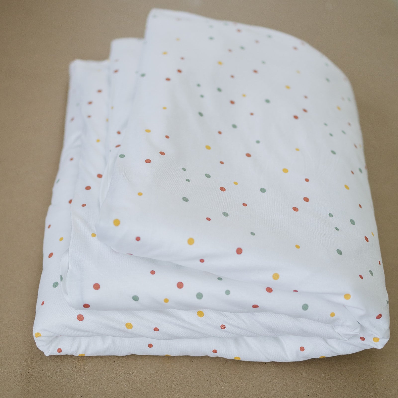 Ecolino® 100% Organic Cotton Duvet Cover for Crib & Toddler - Soft Dots Design | Perfect for Nursery, Daycare & Baby Bedroom Decor