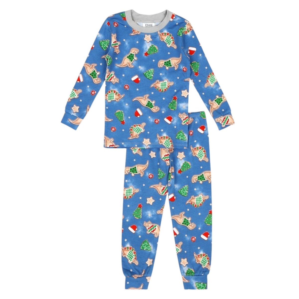 Christmas Dinosaur Sweater Long Sleeve Pajamas - Cozy Holiday Pajama Set for Family Matching, Christmas Party & Winter Sleepwear