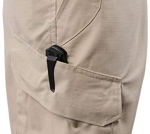 LAPG Men's Tactical Shorts with Elastic Waistband - Durable Ripstop Cargo Shorts for Workout, Outdoor & Military Use | Perfect for Hiking, Camping & Tactical Training