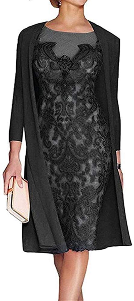 Elegant Lace Applique Bodycon Mother of the Bride Dress with Matching Shawl - Formal Wedding Guest Gown for Women - Perfect for Church Ceremonies, Receptions & Special Occasions