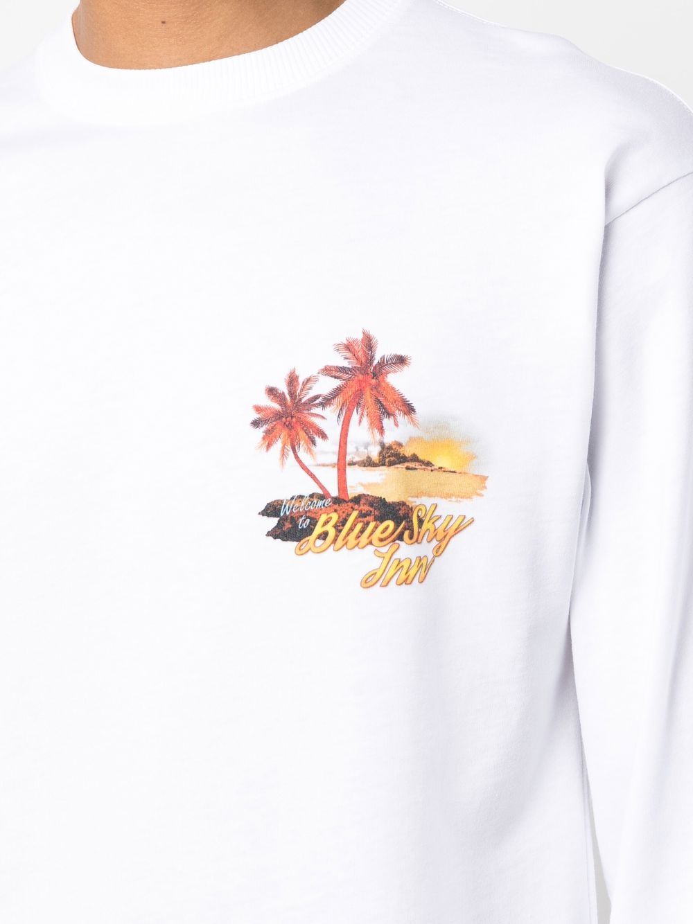 BLUE SKY INN Premium Cotton T-Shirts & Polo Shirts for Men - Classic White Crew Neck Casual Tees - Perfect for Everyday Wear, Office & Weekend Outings
