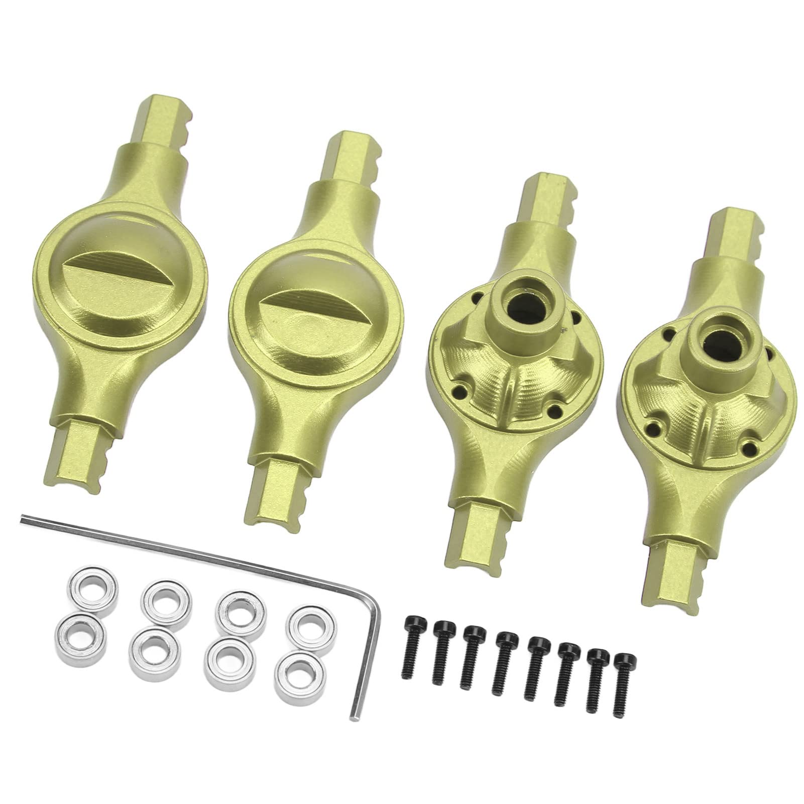 High-Performance Kadimendium RC Car Front & Rear Axle Housing - Lightweight 1/16 Scale RC Axle Shell (Green) | Durable Upgrade for Off-Road RC Cars & Trucks | Perfect for Racing, Crawling & DIY RC Modifications