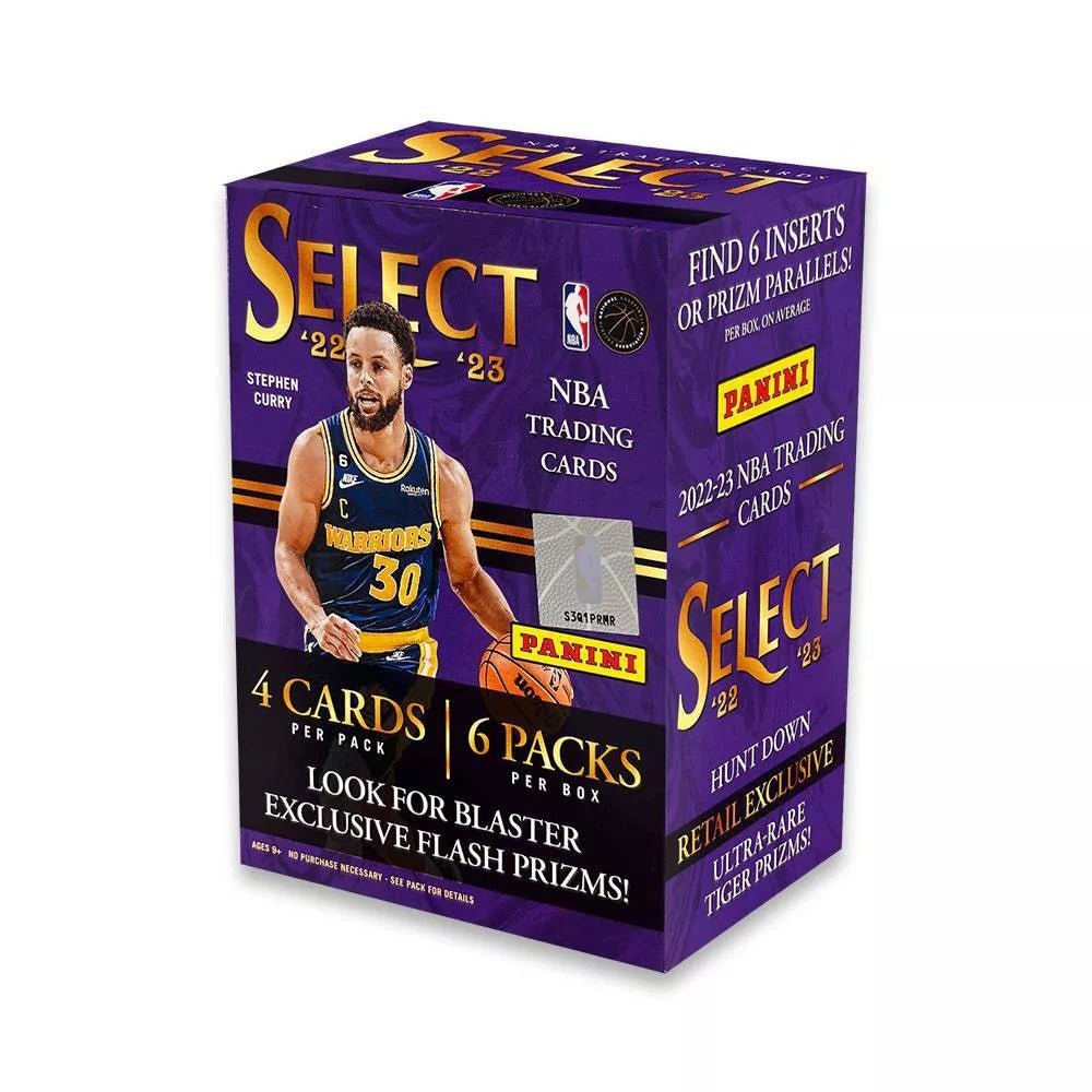 2022-23 Panini Select NBA Basketball Trading Card Blaster Box - 50+ Cards, Rookies & Inserts - Perfect for Collectors, Gifts & Game Nights