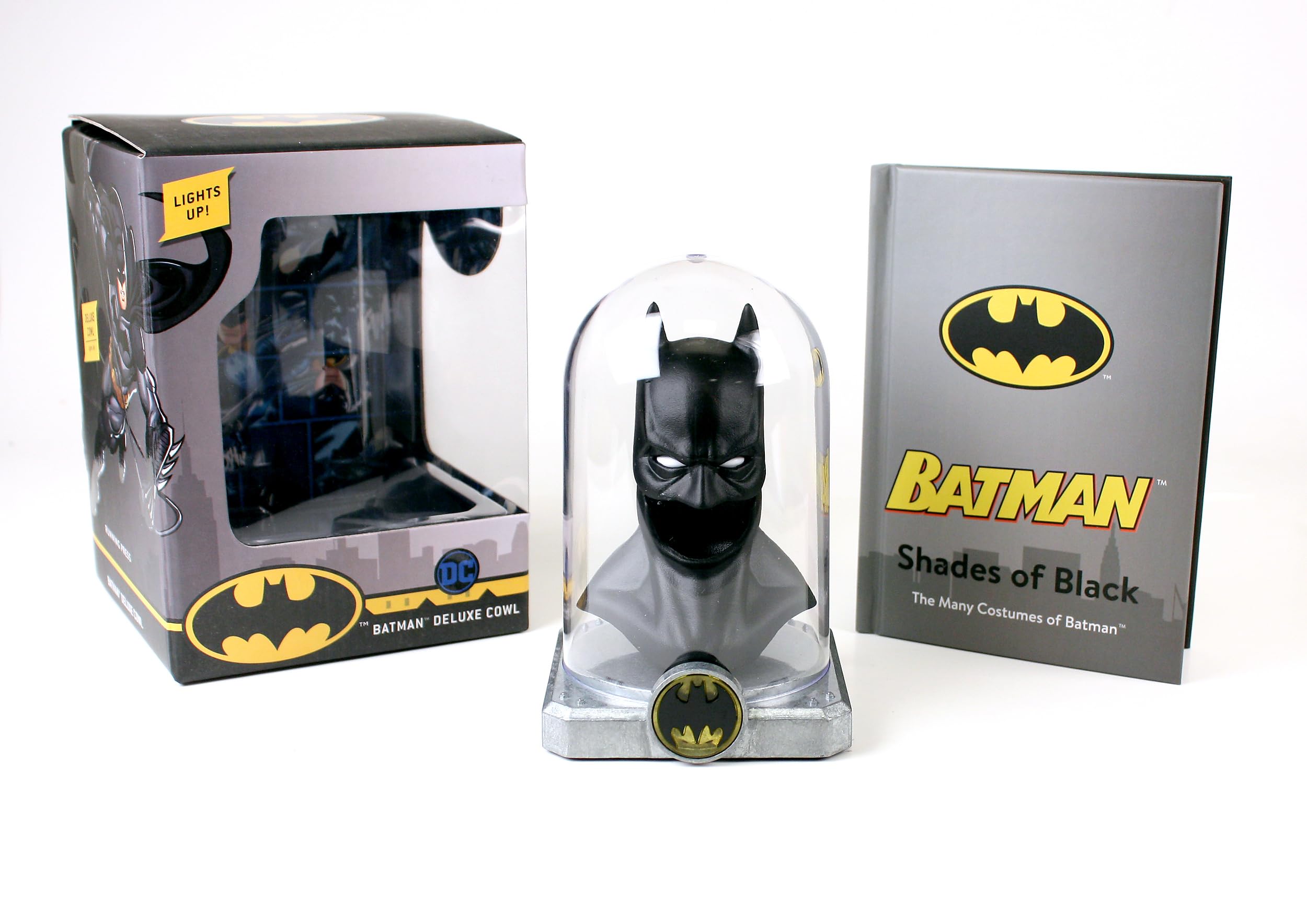 Batman Deluxe Light-Up Cowl - Premium Collectible Helmet with LED Effects for Cosplay, Halloween, and Comic Con Costumes