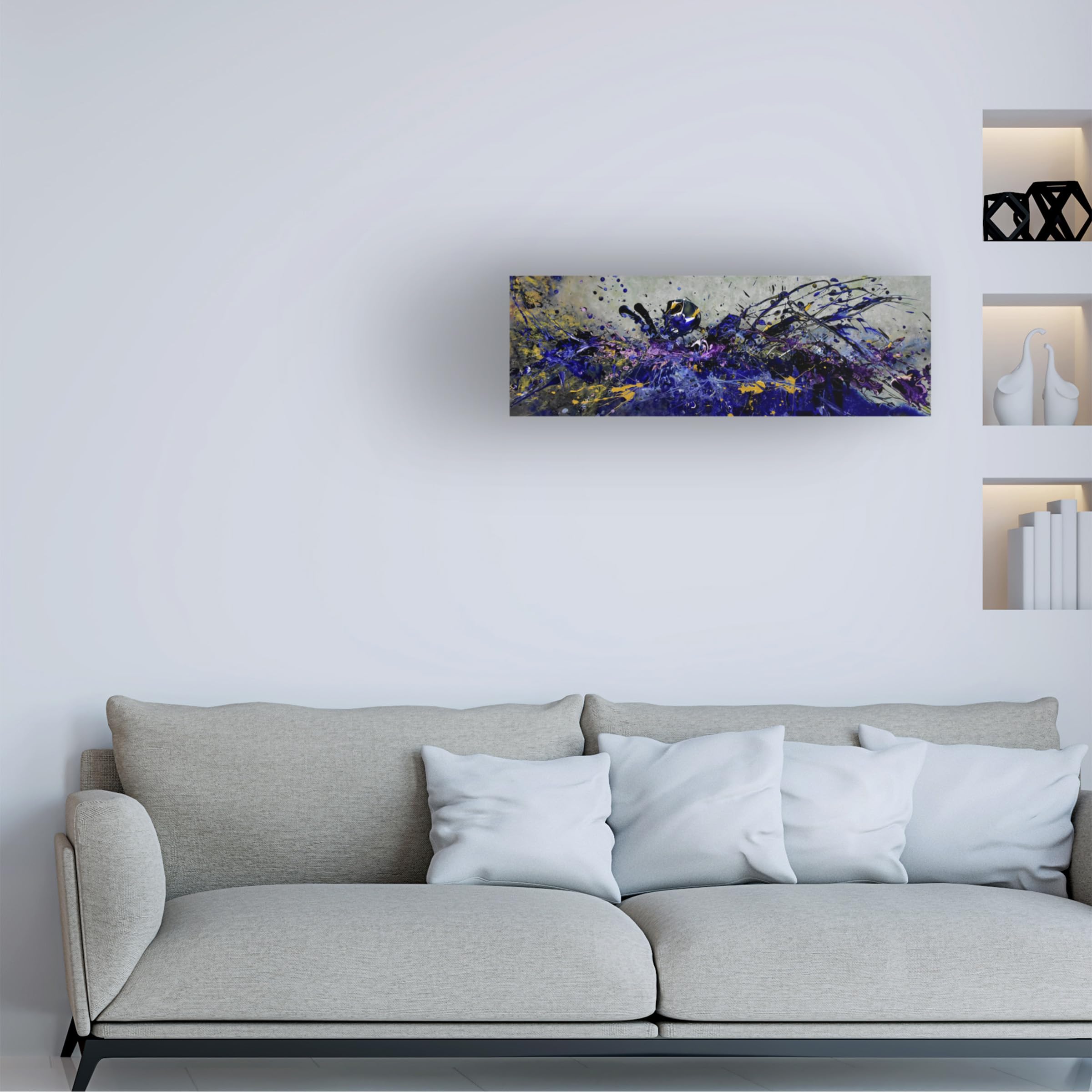 Trademark Fine Art 'Harvesting the Universe' Canvas Wall Art by Aleta Pippin - Modern Abstract Painting for Living Room & Office Decor