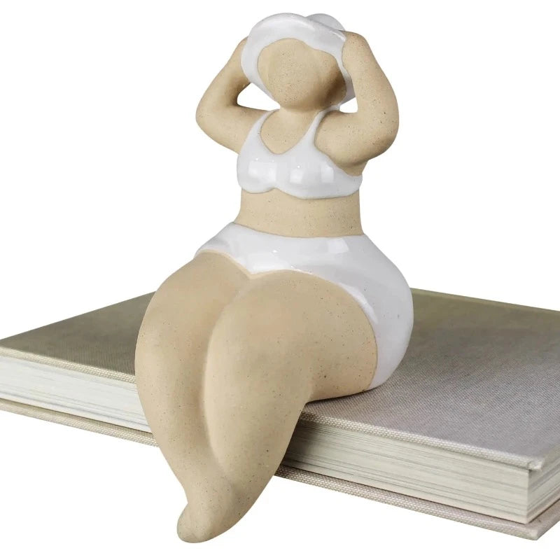 Sunbathing Lady Sitting - Elegant Outdoor Beach Chair for Relaxing by the Pool or Garden | Perfect for Backyard Lounging, Vacation, and Summer Getaways