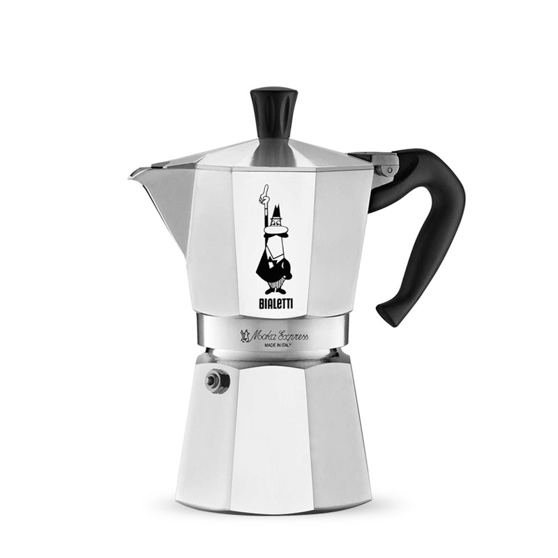 Bialetti Moka Express 6 Cup Stovetop Espresso Maker - Italian Coffee Maker for Home & Office - Perfect for Espresso, Latte & Cappuccino Lovers